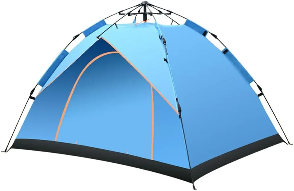 Portable Camping Tent 2-3 Person Outdoor Tents Easy to Pitch, Windproof Waterproof Dome Tent Instant Automatic Pop Up Tent Perfect Beach Outdoor Hiking Hunting Fishing