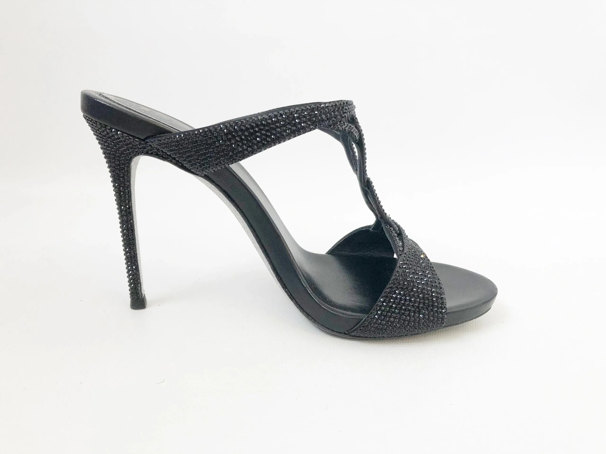 Rene Caovilla T-Strap Mule Size 38 It (8 Us)