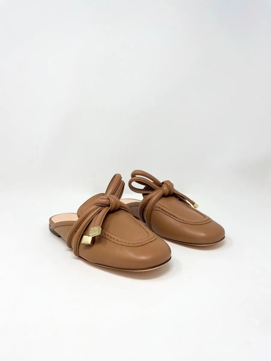 Ribbon Mule in Cocoa