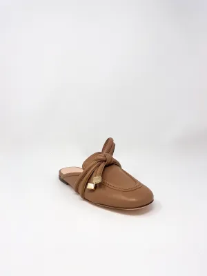Ribbon Mule in Cocoa