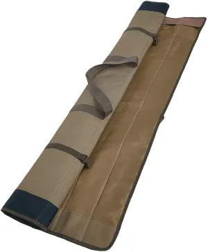 Roll Up Fishing Rod Bag 600D Oxford Fishing Pole Carrier Fishing Tool Storage Bag Organizer