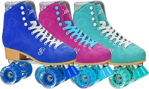 ROLLER DERBY Candi Girl U774 Carlin Quad Artistic Roller Skates Seafoam Ladies sz 5