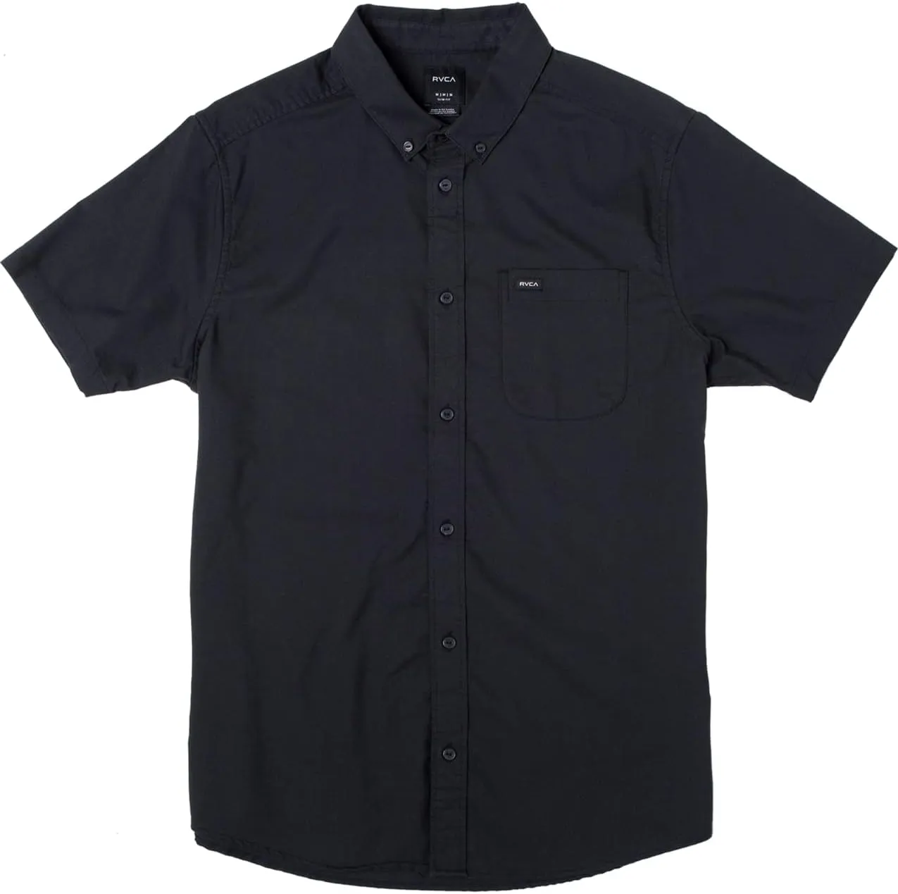 RVCA Men's Thatll Do Stretch Short Sleeve Woven Button Up Shirt