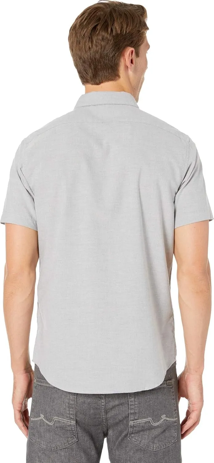 RVCA Men's Thatll Do Stretch Short Sleeve Woven Button Up Shirt