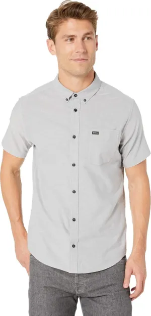 RVCA Men's Thatll Do Stretch Short Sleeve Woven Button Up Shirt