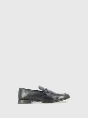 Sapatos Loafer em Pele Preta