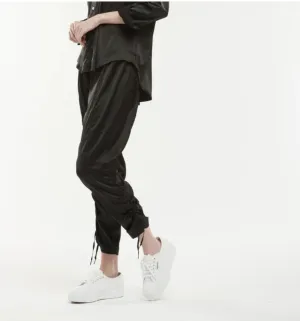 Satin Jogger- Black