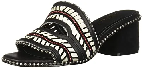 Shoes Mule Handcrafted Luxury Alabaster Remote-controlled Strap Beads Black Client-approved Cecelia York Luna New