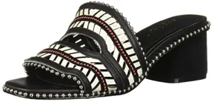 Shoes Mule Handcrafted Luxury Alabaster Remote-controlled Strap Beads Black Client-approved Cecelia York Luna New
