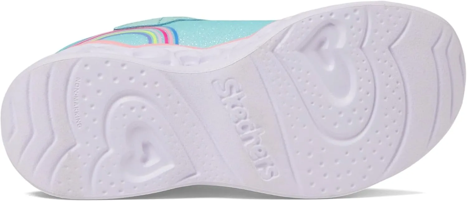 Skechers Unisex-Child Lights-Retro Hearts Sneaker