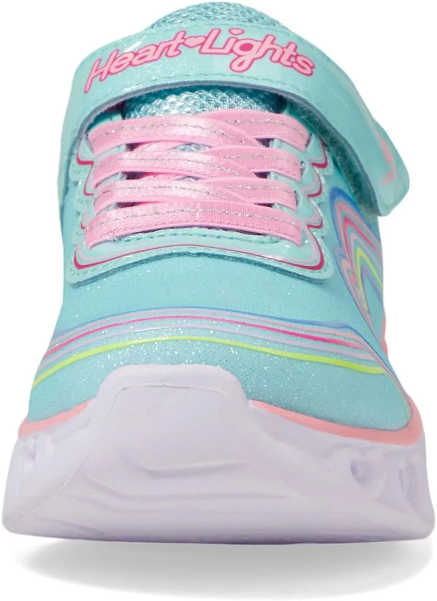 Skechers Unisex-Child Lights-Retro Hearts Sneaker