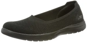 Skechers womens Loafer Flat, Black, 7.5 US
