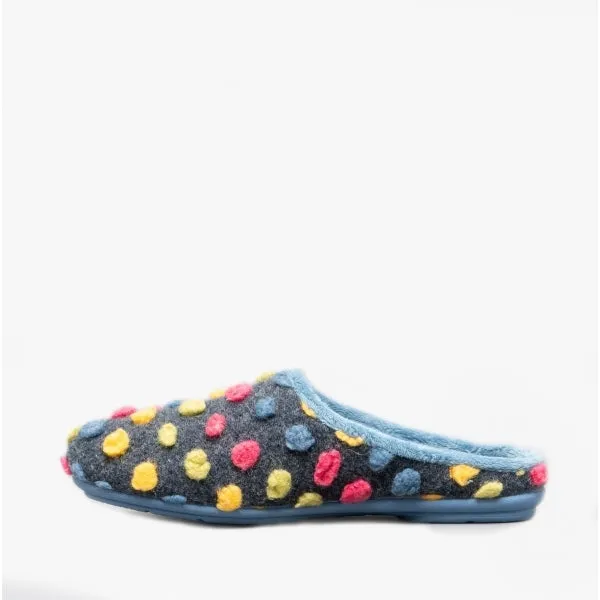 Sleepers AMY Womens Mule Slippers Blue