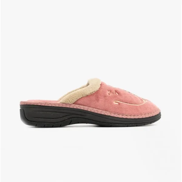 Sleepers LORNA Womens Mule Slippers Heather Pink