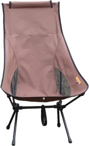 スモア(S'more) Alumi High-Back Chair, Free, Brown