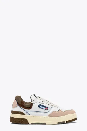 Sneaker bassa in pelle bianca con dettagli multicolor - CLC Low