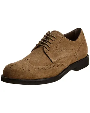 Sole Heel Up Derby Suede Leather Block Well-tested Biscotto Tod's Lace Shoes Rubber No customs hassle Low Men's