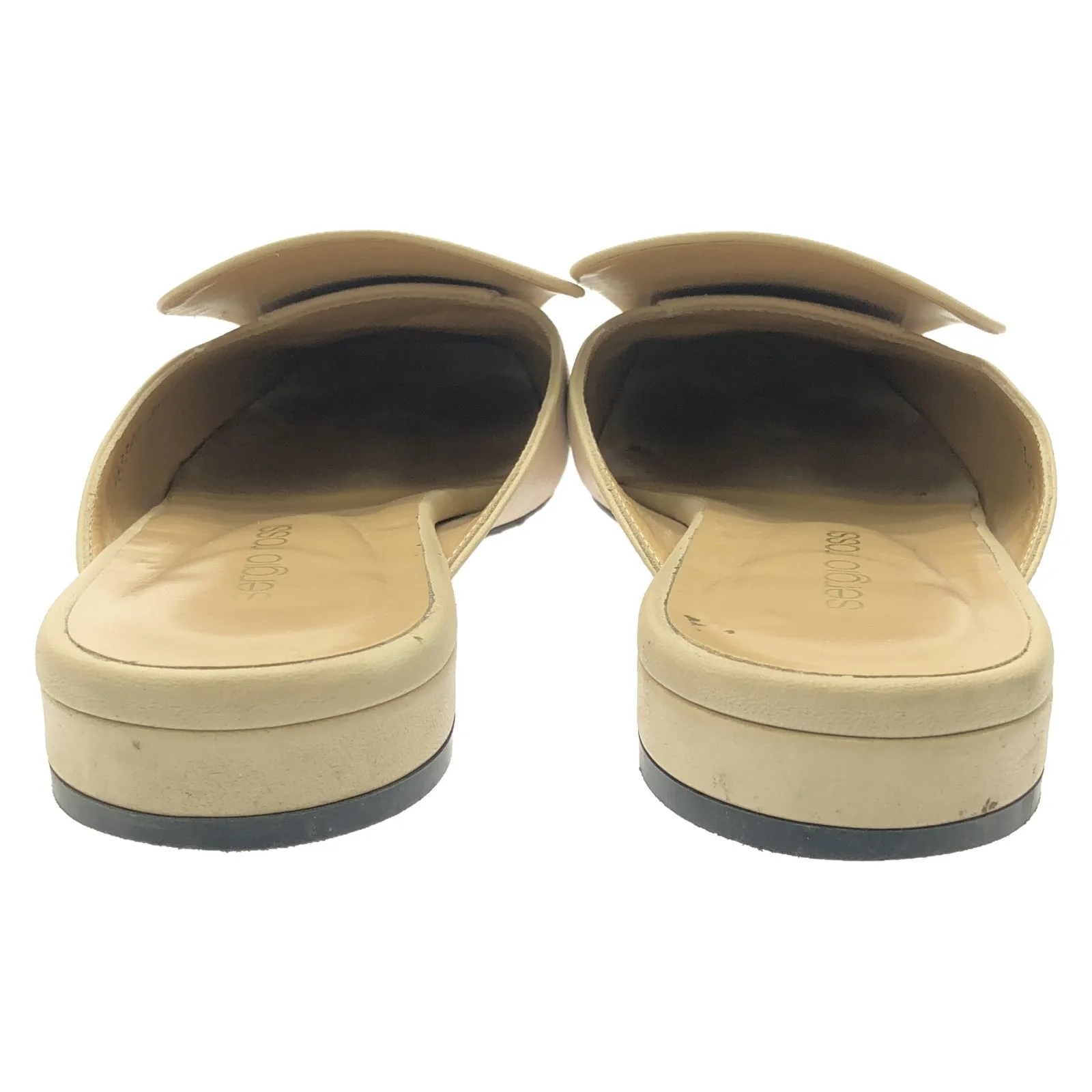 Sr1 Flat Mule Sandals Mule Sandals Leather Beige