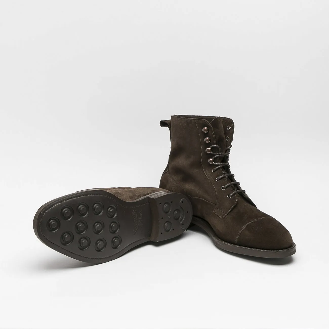 Stivale derby Edward Green Galway in camoscio marrone (Mocca suede)