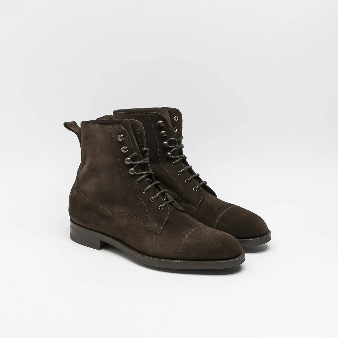 Stivale derby Edward Green Galway in camoscio marrone (Mocca suede)
