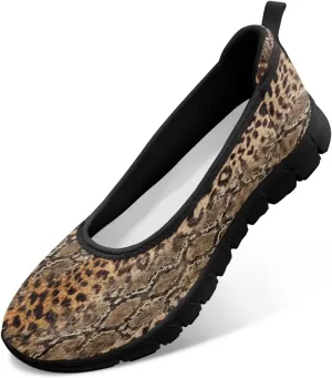SYtrade Women's Slip On Loafers Walking Travel Shoes Black Sole