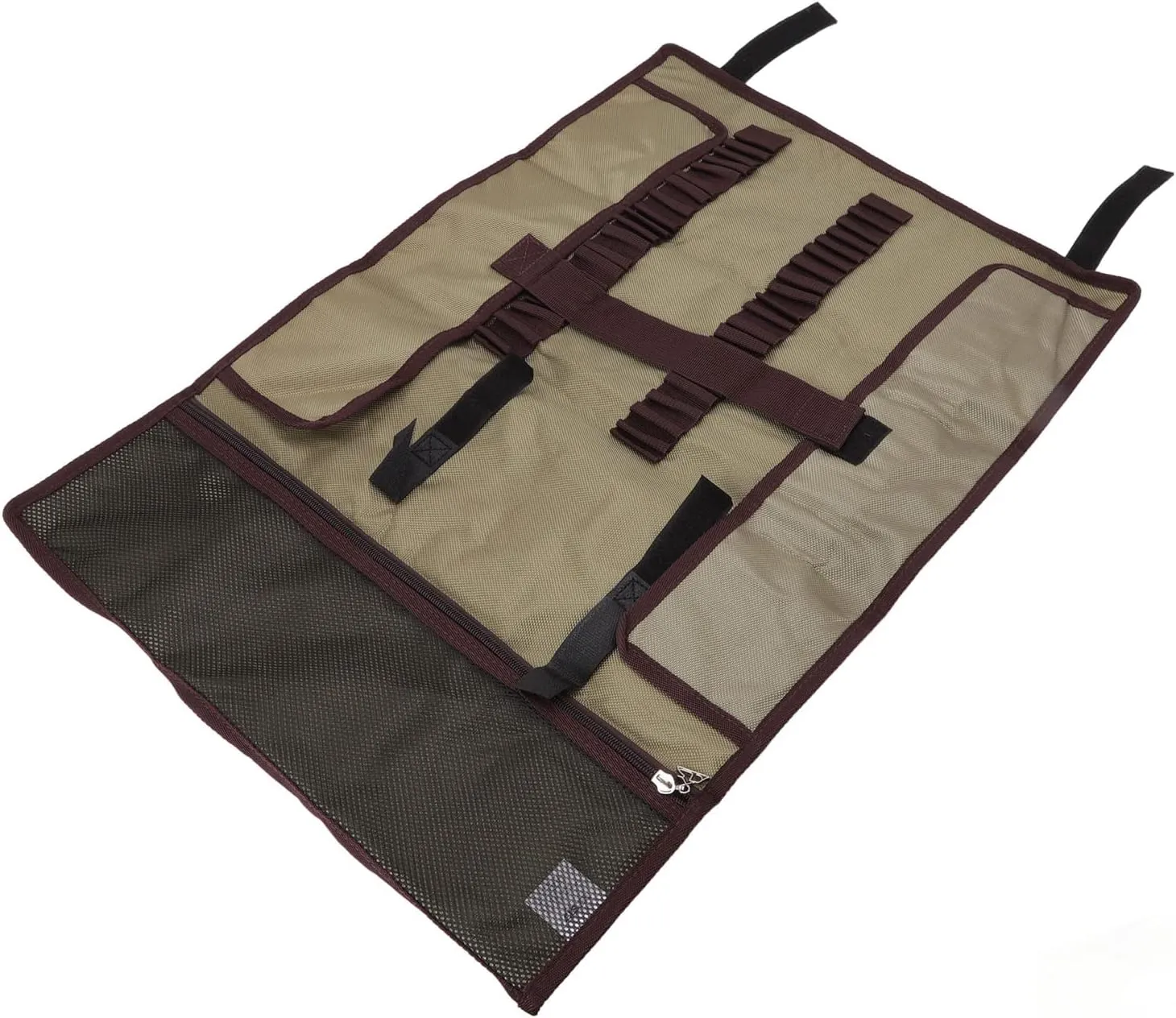 Tent Stake Storage Bag, Tent Peg Bag Camping Tent Nail Storage Bag Camping Tool Bag Outdoor Camping Nail Bag for Travel Camping Hiking(Khaki)