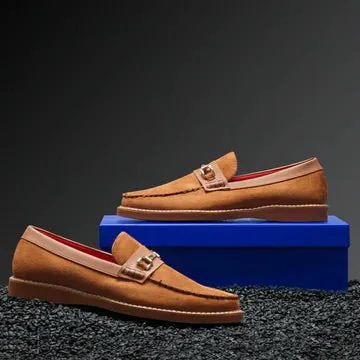 The Drive Camel Modern Casual Loafer-TAYNO