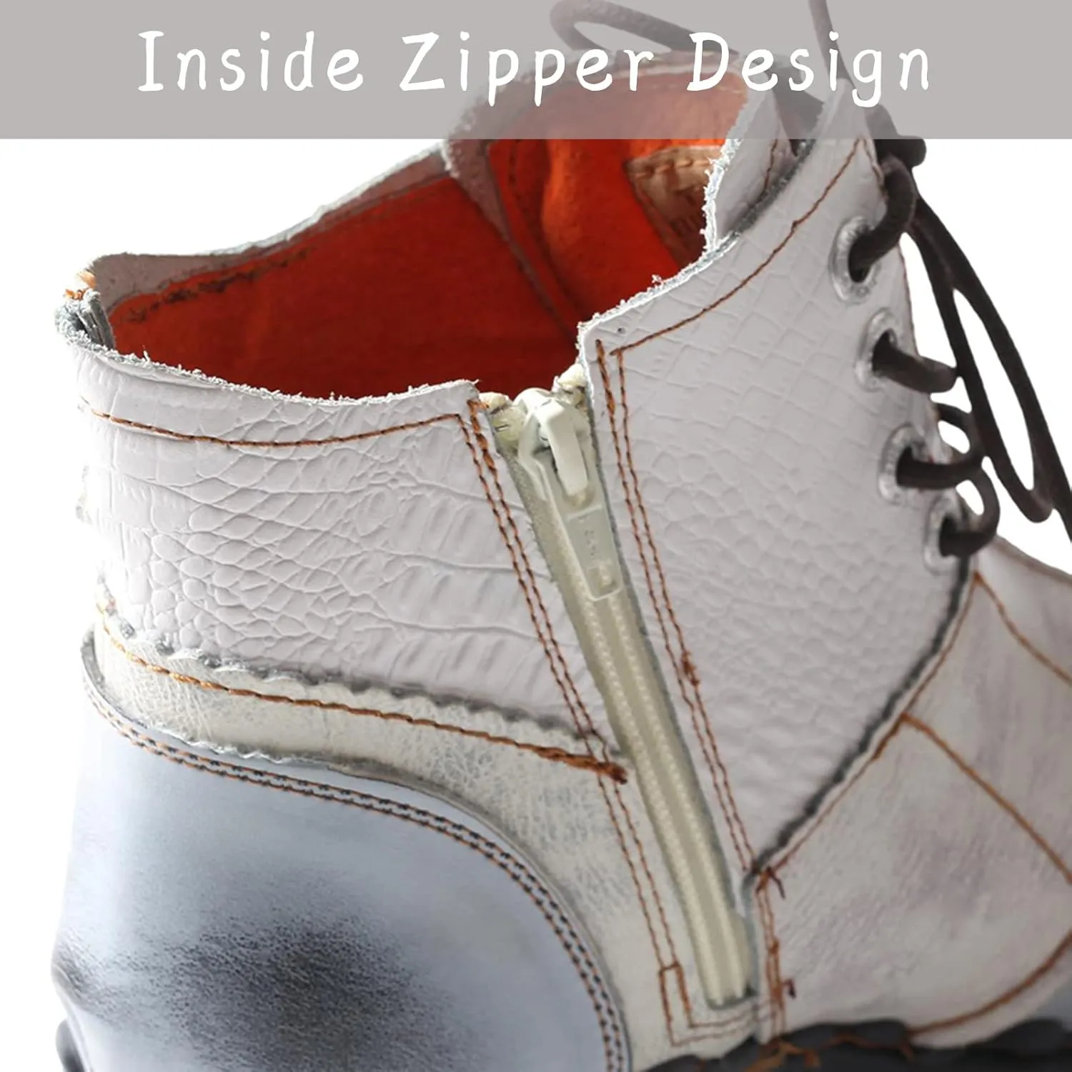 TMA EYES Brand Washed Leather Oxford Women's Boots Mother Shoes