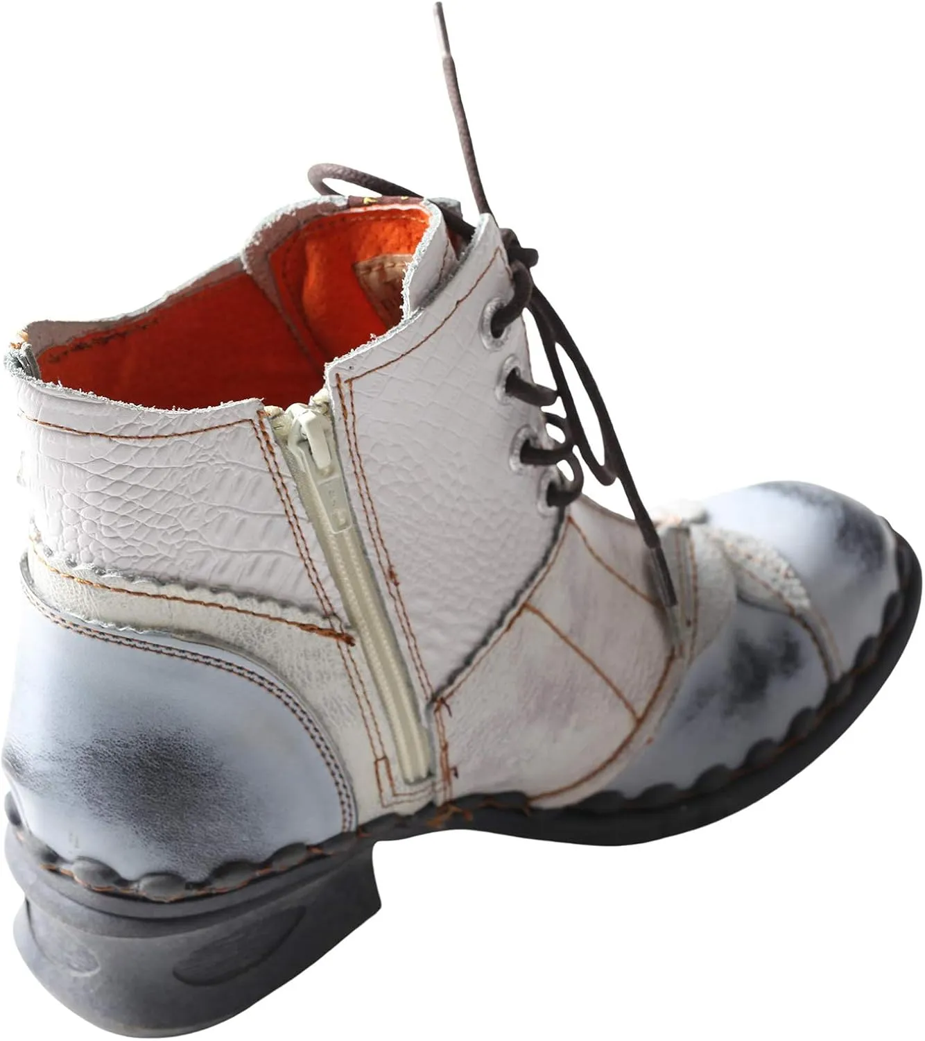 TMA EYES Brand Washed Leather Oxford Women's Boots Mother Shoes