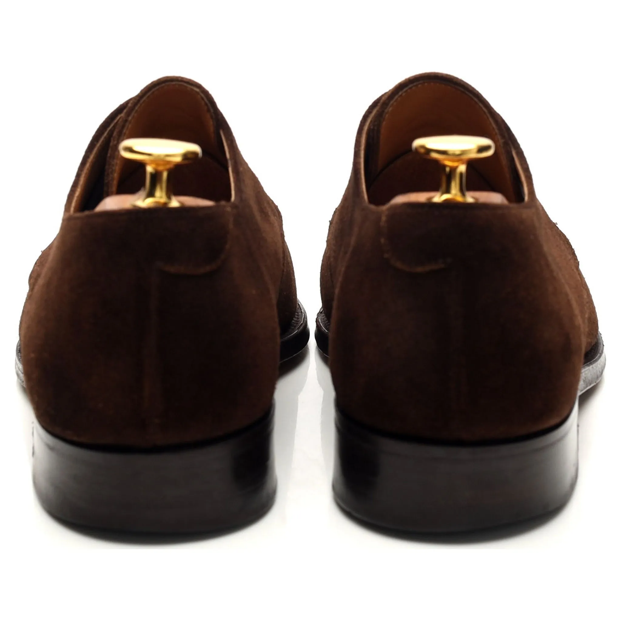'Toby II' Dark Brown Suede Apron Derby UK 6 F