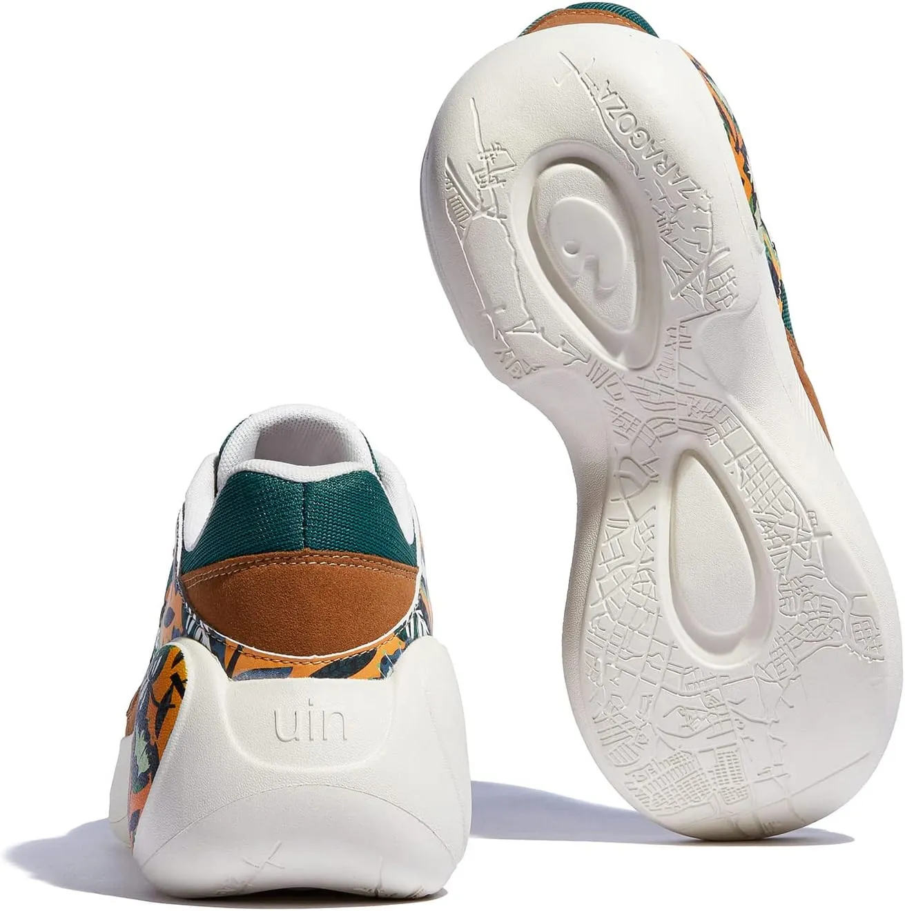 UIN Women's Travel Walking Shoes Art Painted Slip Ons Casual Lightweight Comfortable Chunky Fashion Sneaker Zaragoza Series