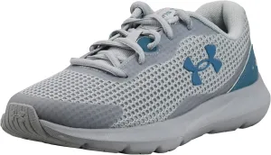 Under Armour Women's UA W Surge 3 Sneaker, Halo Gray/Halo Gray/Still Water, 11 M
