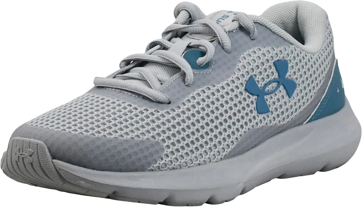 Under Armour Women's UA W Surge 3 Sneaker, Halo Gray/Halo Gray/Still Water, 11 M