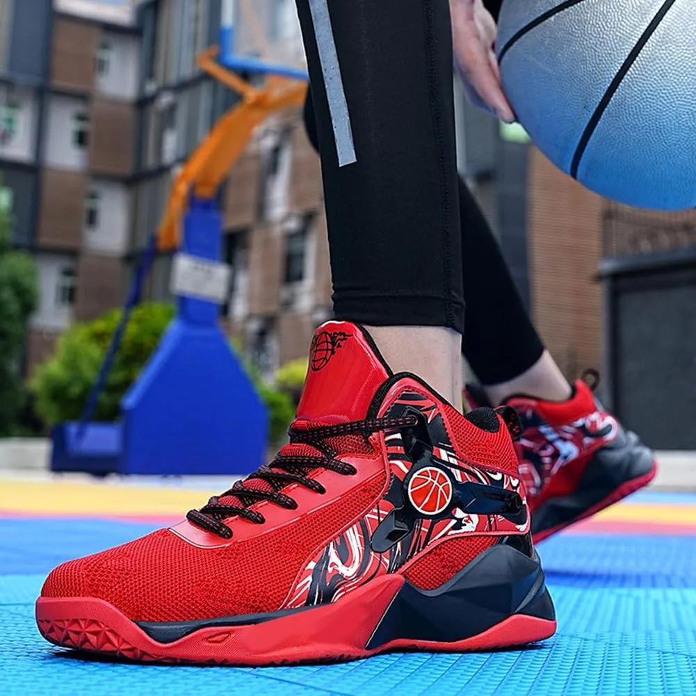 Unisex's High Top Lightweight Fly-Weaving Running Jogging Sneakers Sports Tennis Basketball Shoes