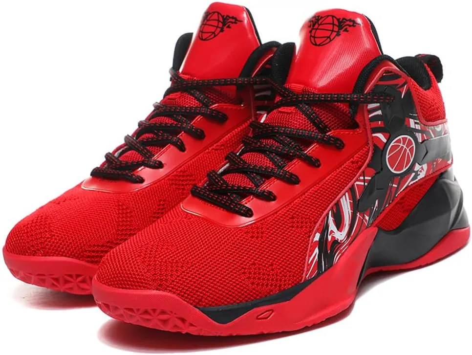 Unisex's High Top Lightweight Fly-Weaving Running Jogging Sneakers Sports Tennis Basketball Shoes