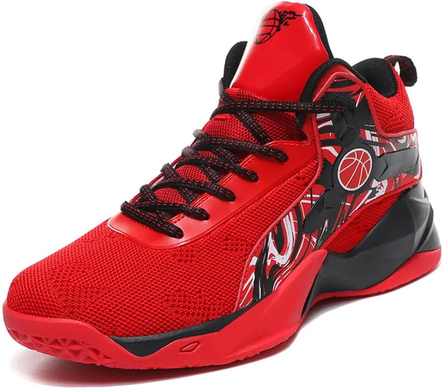 Unisex's High Top Lightweight Fly-Weaving Running Jogging Sneakers Sports Tennis Basketball Shoes