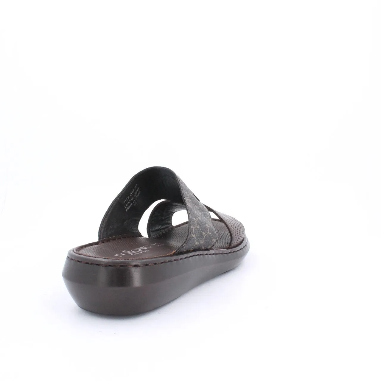 VEELEIF MENS SANDALS - DARK BROWN MONOGRAM
