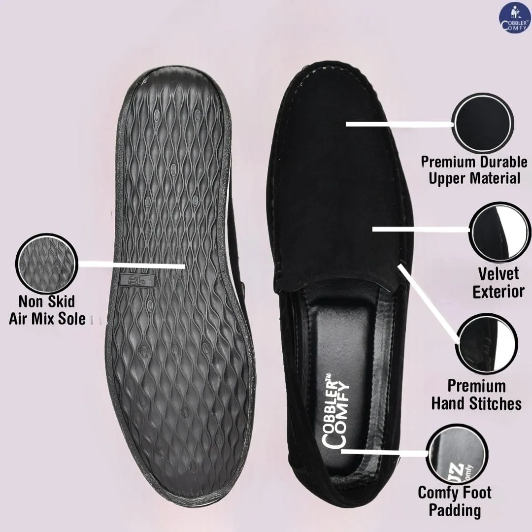 Velvet Classic Pull-on Loafer for Men  Black