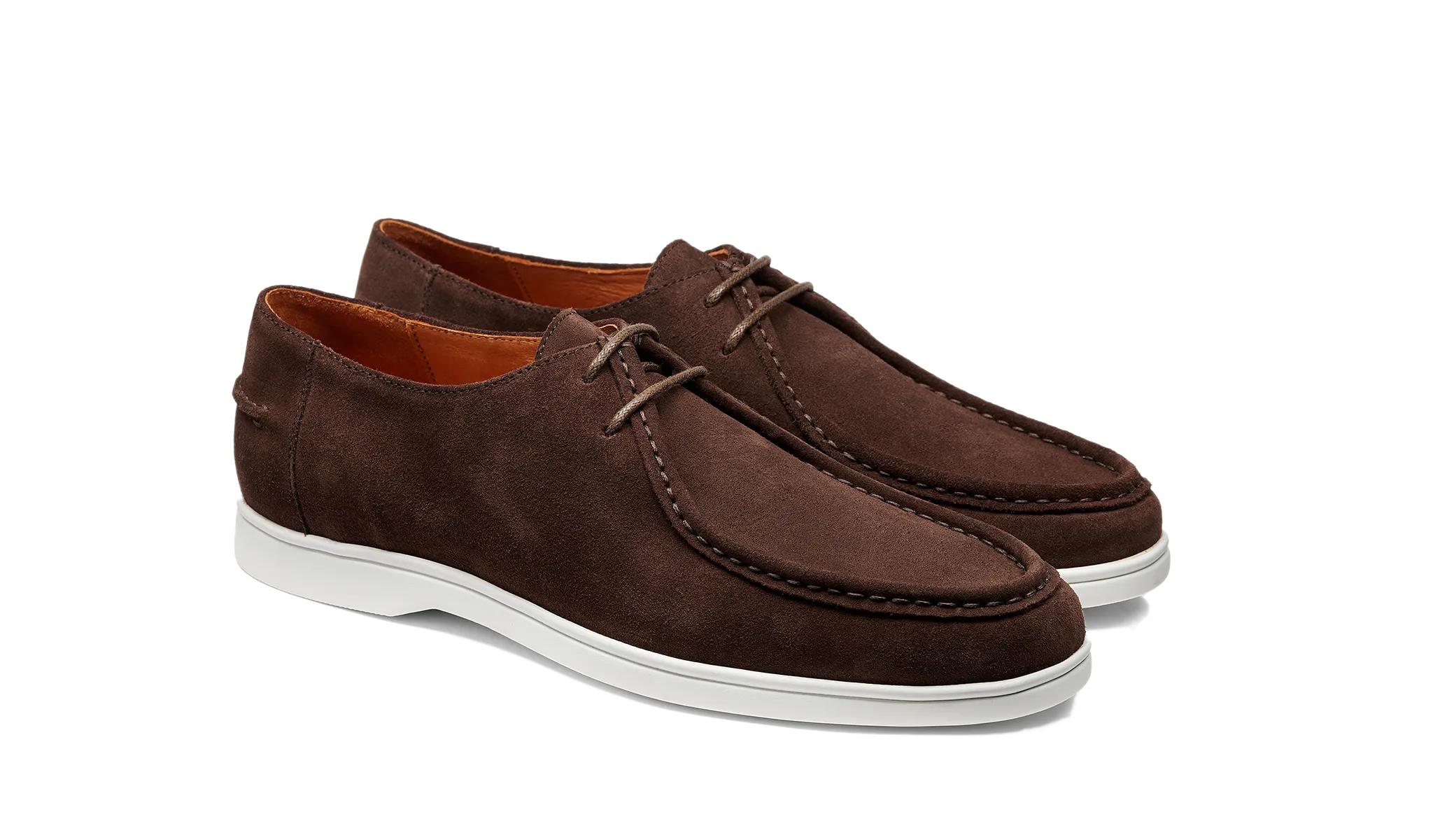 Vigo - Coffee Suede White Sole