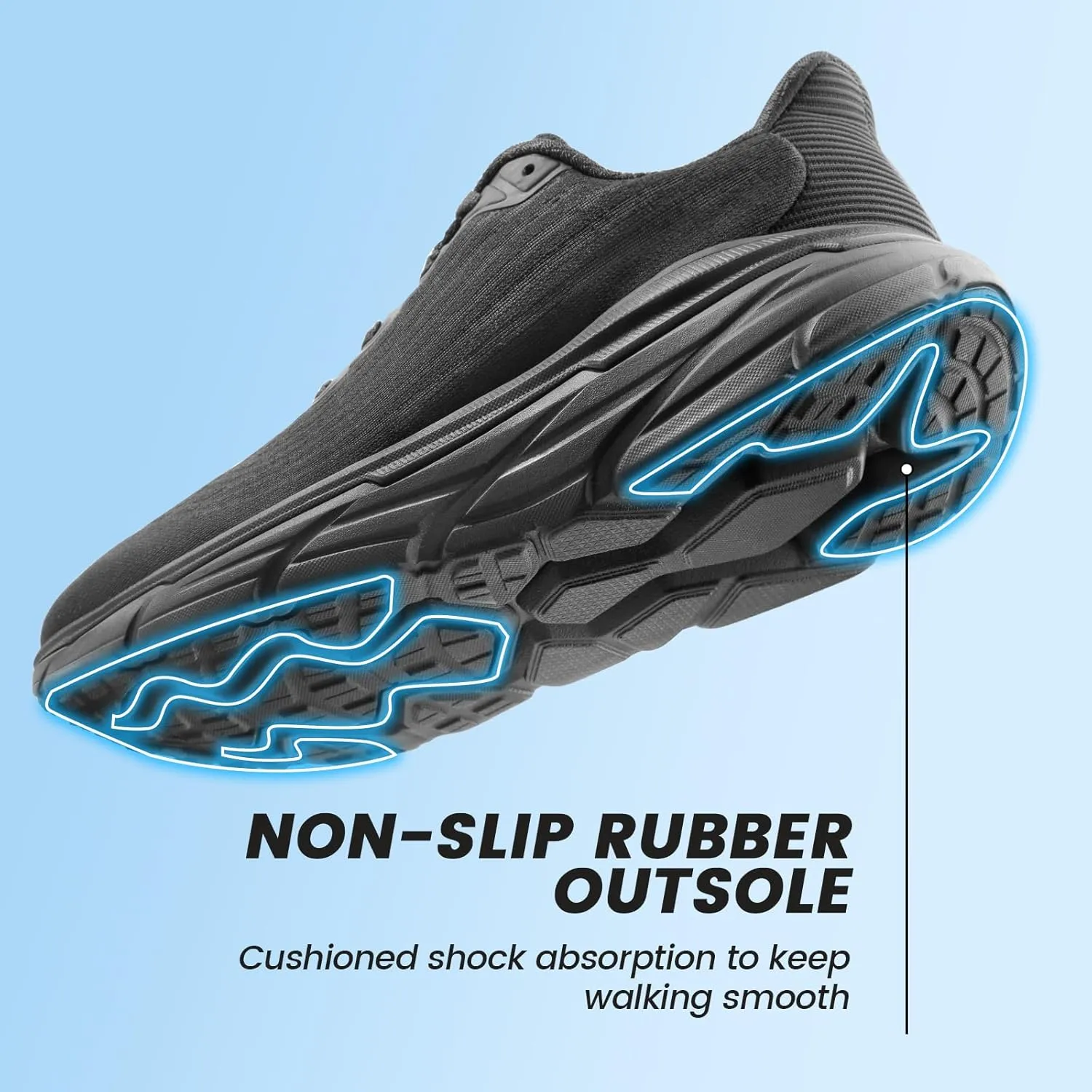 Walking Shoes for Women- Lightweight, Slip On, Breathable Sneakers for Running, Walking, Jogging, Gym