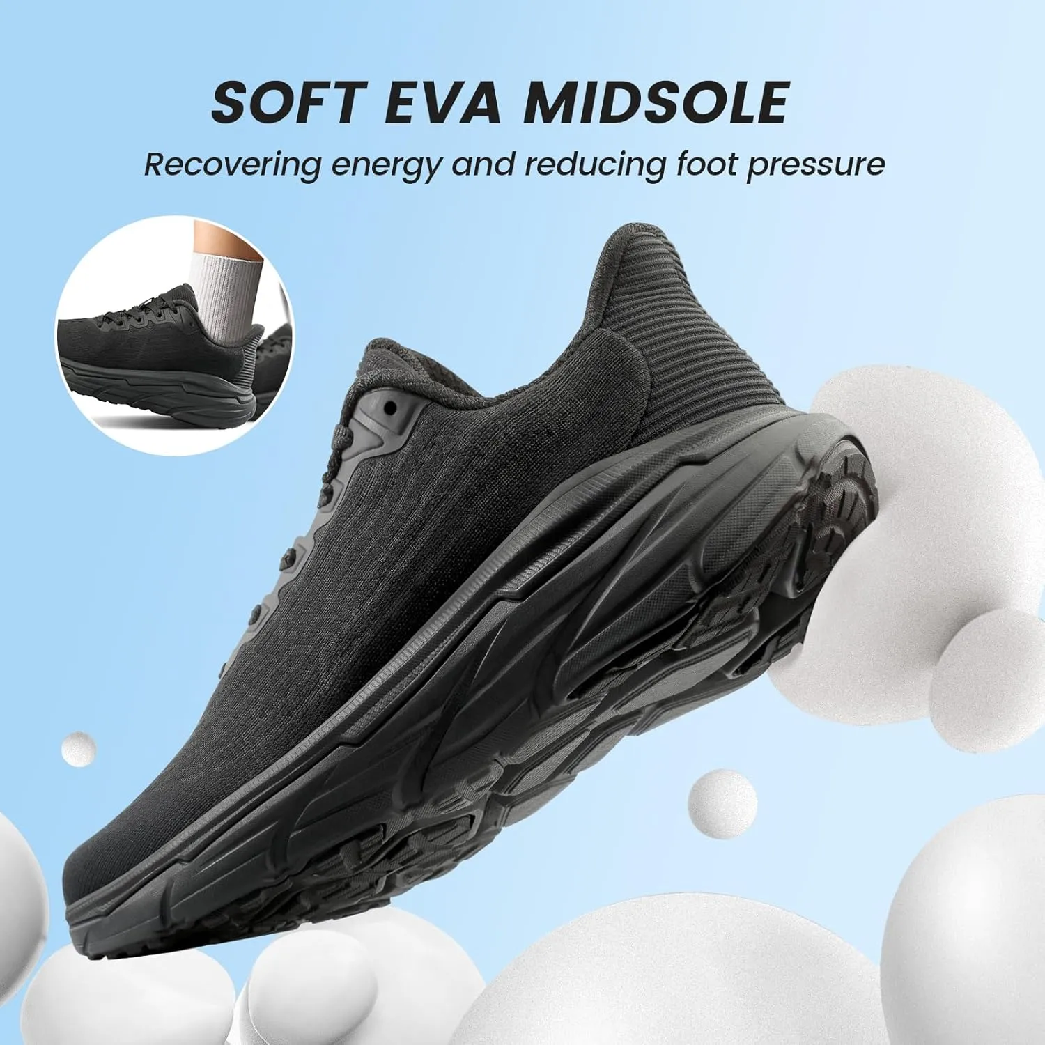 Walking Shoes for Women- Lightweight, Slip On, Breathable Sneakers for Running, Walking, Jogging, Gym