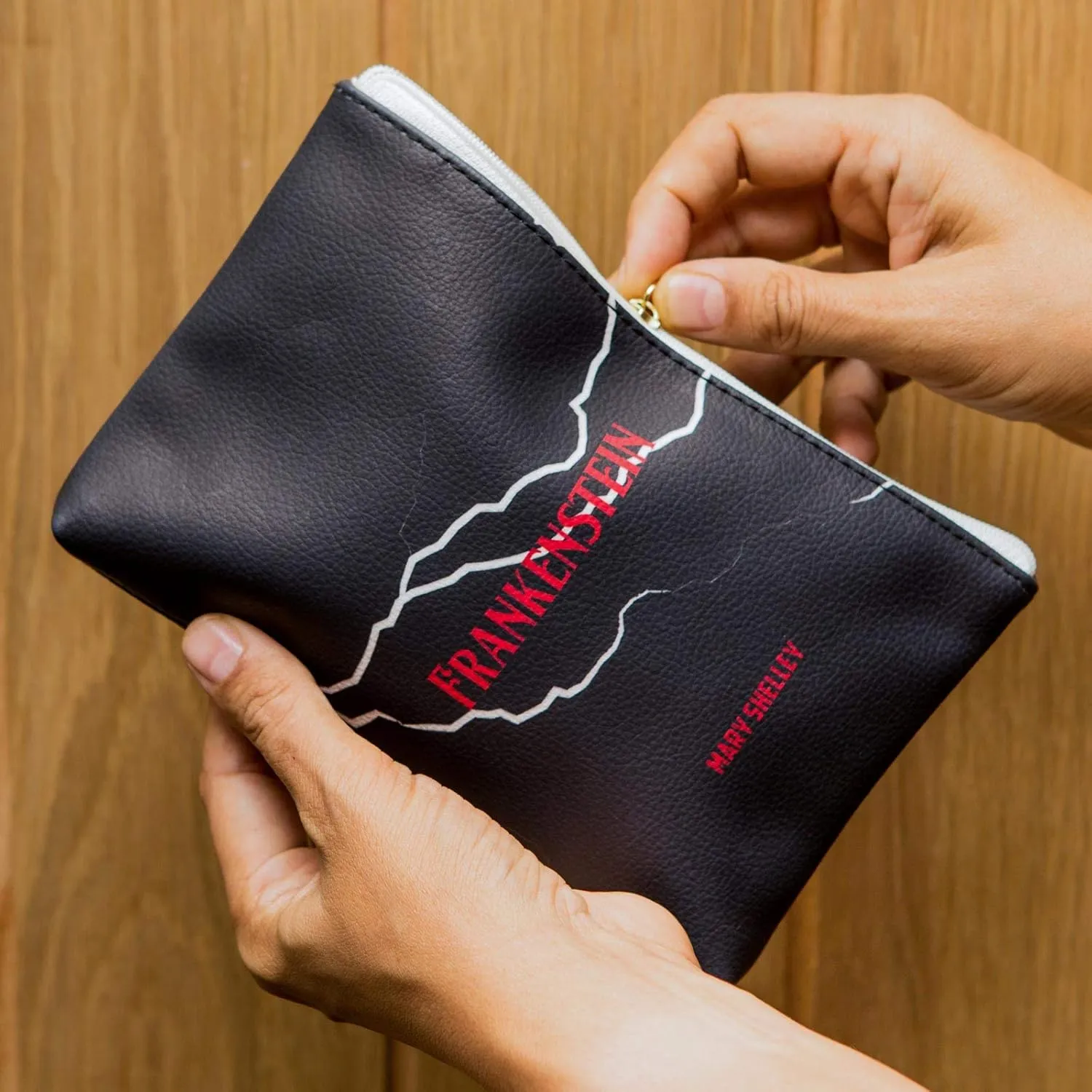 Well Read Book Theme Pouch Purse Clutch - Makeup & Toiletry Bag for Book Lovers