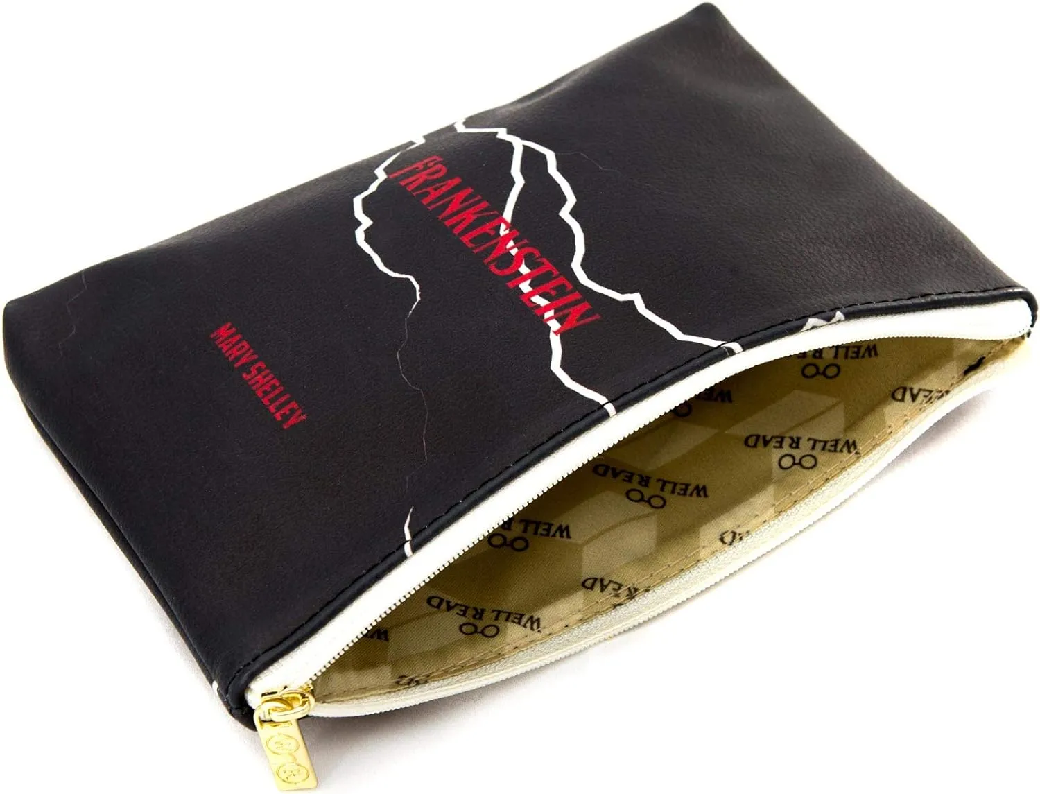 Well Read Book Theme Pouch Purse Clutch - Makeup & Toiletry Bag for Book Lovers