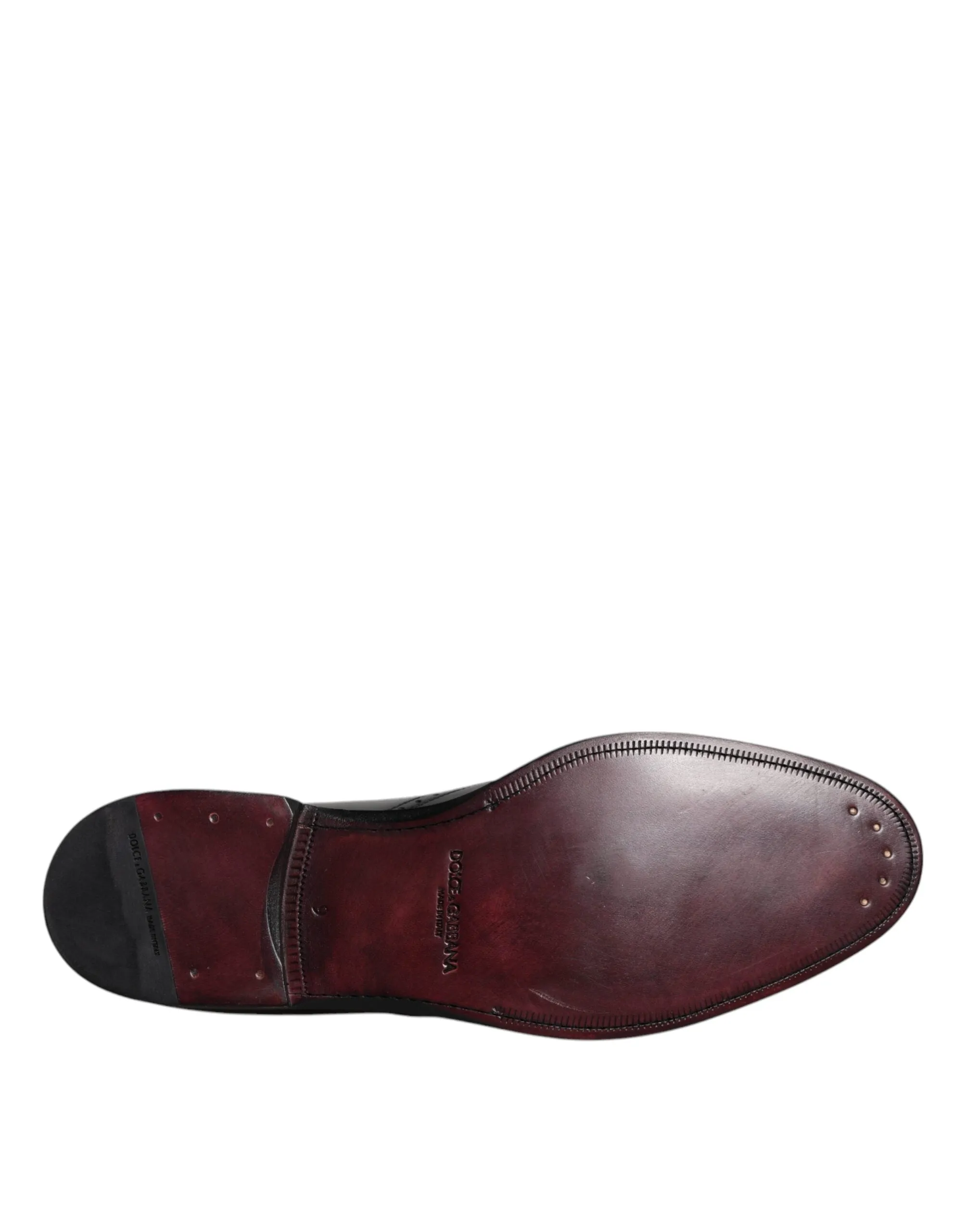 Well-tested Formal Gabbana Dolce & Fast dispatch Shoes Leather Black Derby Wingtip