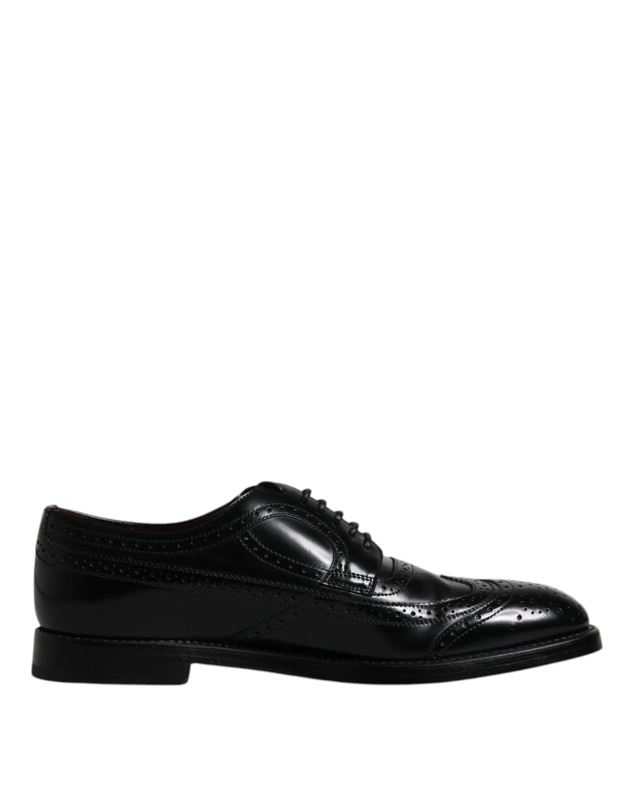 Well-tested Formal Gabbana Dolce & Fast dispatch Shoes Leather Black Derby Wingtip
