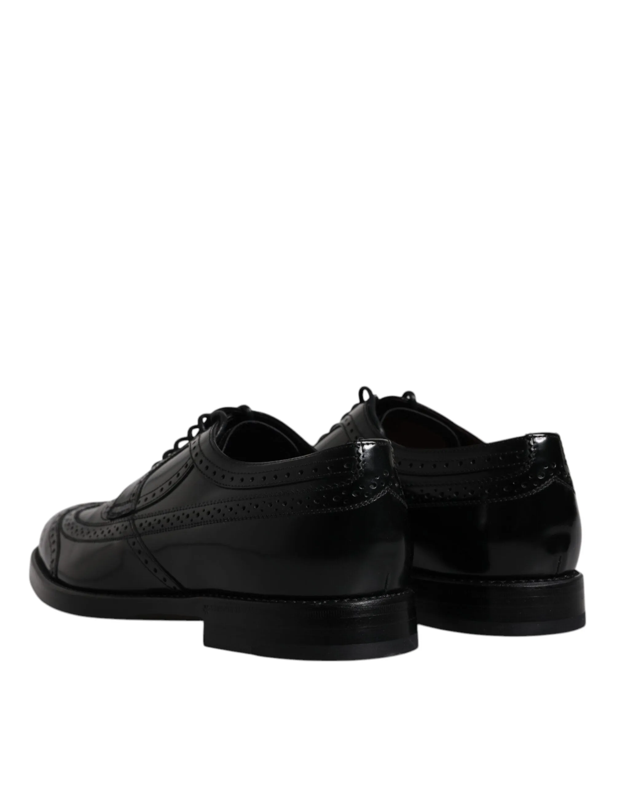 Well-tested Formal Gabbana Dolce & Fast dispatch Shoes Leather Black Derby Wingtip
