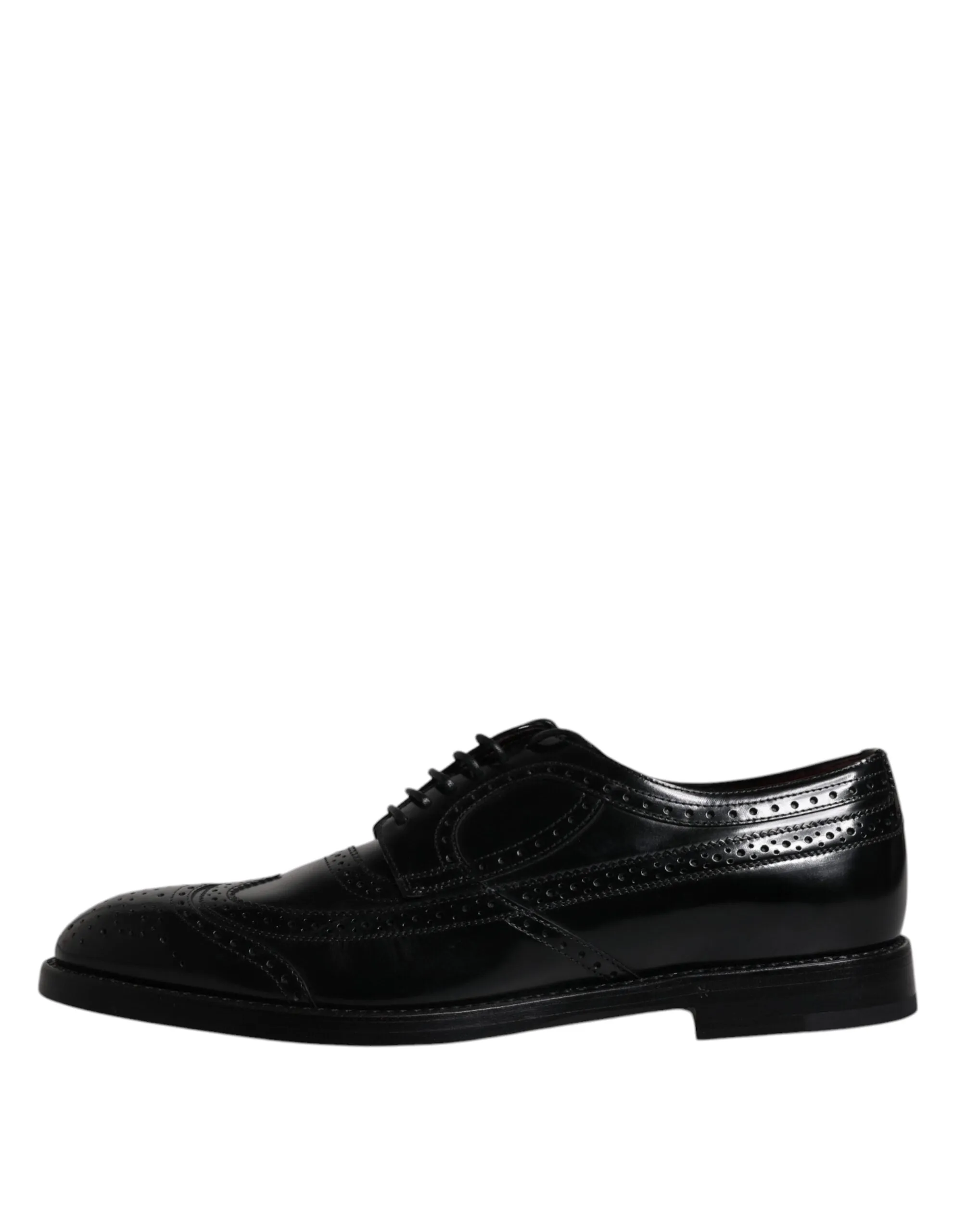 Well-tested Formal Gabbana Dolce & Fast dispatch Shoes Leather Black Derby Wingtip