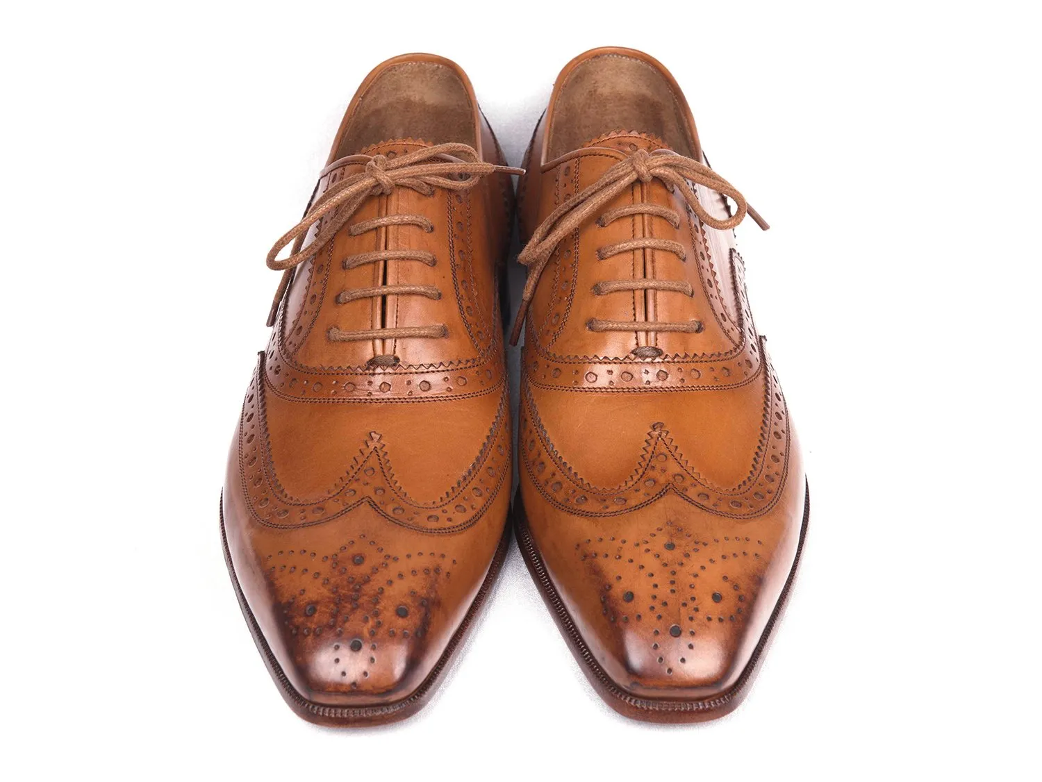 Wingtip Oxfords Cognac, Handmade to order.