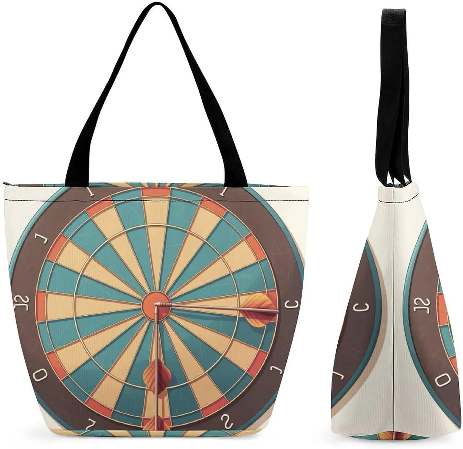 Women's Handbags Arrow Target Board Shopping Bag Leather Tote Bag Satchel Bags