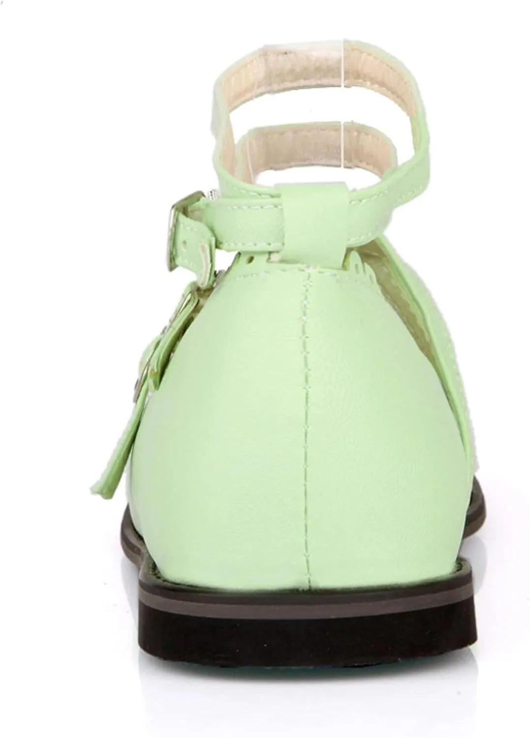 Women's Low Heeled High Heels, Round Toe Strap, Mary Janes Date Shoes